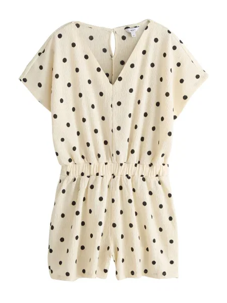 Next Salopeta crem negru