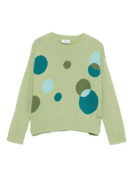 Sweter dziecięcy Il Gufo zielony