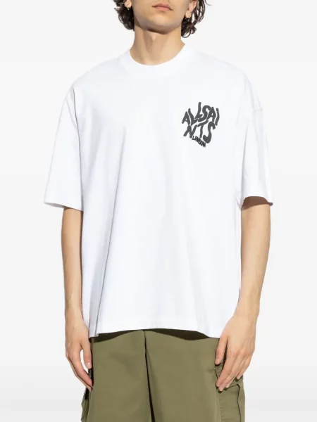 Tricou Allsaints cu imagine alb
