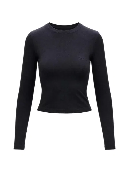 Lung tricou Guess cu mâneci lungi negru