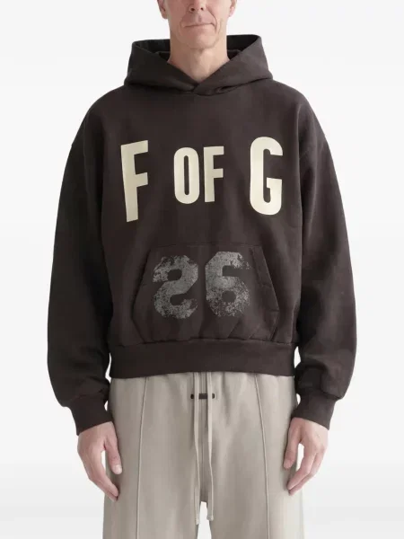 Mikina s kapucňou Fear Of God hnedá