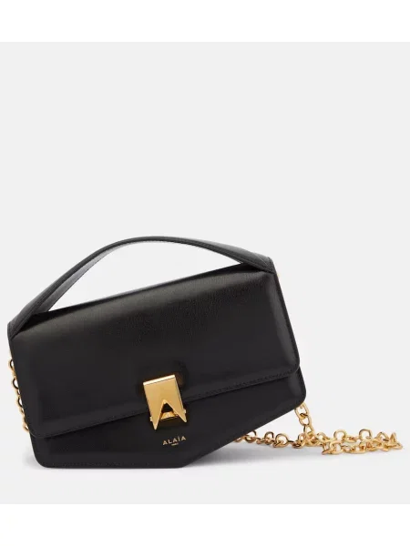 Geanta de piele Alaïa din piele negru
