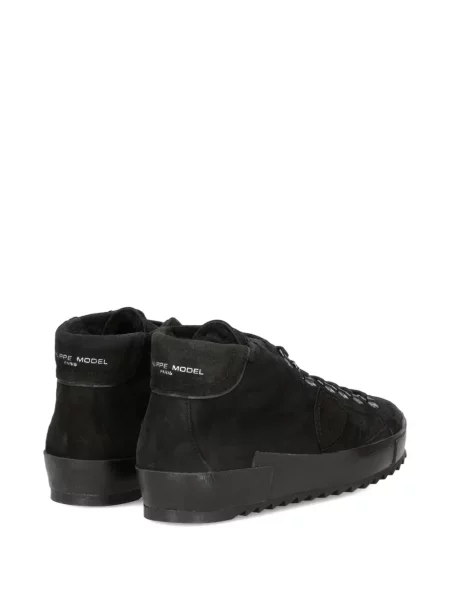 Sneakerși Philippe Model Paris din piele de căprioară negru