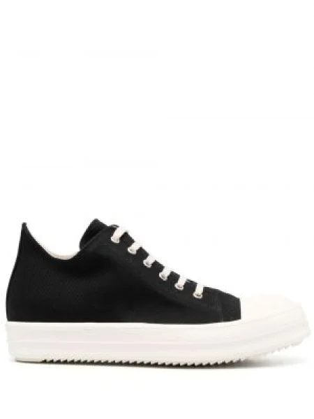 Sneakerși Rick Owens Drkshdw cu șireturi din dantelă negru