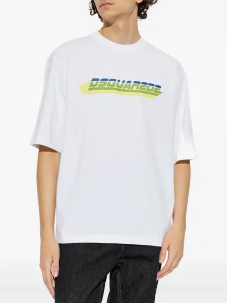 Tricou Dsquared2 cu imagine alb