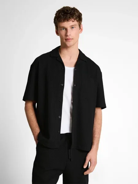 TOM TAILOR DENIM Cămașă negru