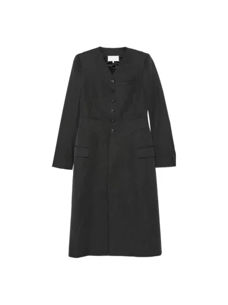 Płaszcz Maison Margiela wełniany szary
