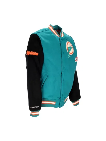 Kurtka Mitchell & Ness wełniana czarna