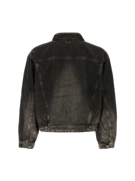 Kurtka jeansowa Diesel czarna