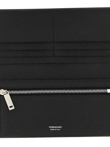 Portofel Ferragamo cu autograf negru