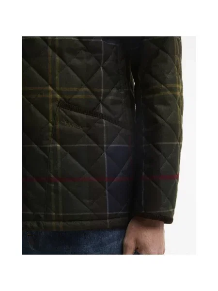 Kurtka Barbour w kratę pikowana zielona