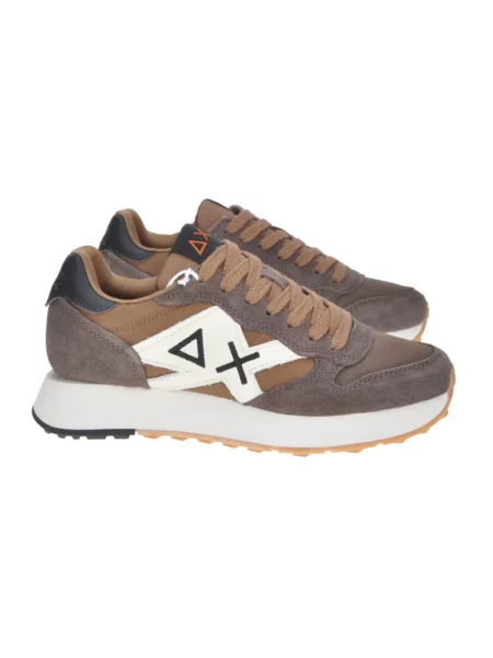Sneakersy Sun68 brązowe