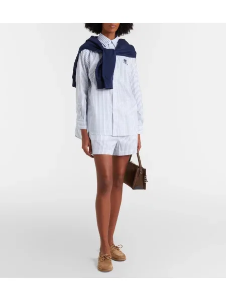 Pruhované šortky Polo Ralph Lauren biela