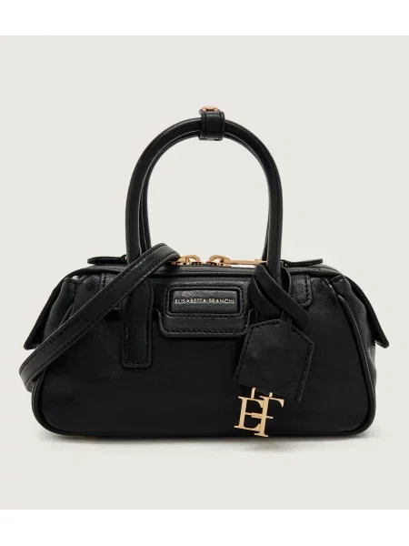 Rucsac Elisabetta Franchi din piele negru
