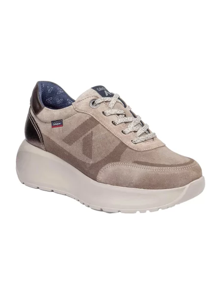 Sneakersy Callaghan skórzane beżowe