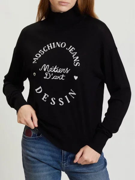 Светр Moschino фліс чорний