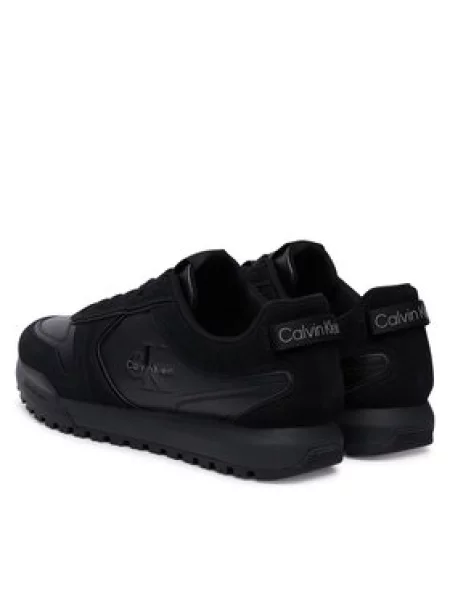 Calvin Klein Superge Toothy Runner Irregular Lines črna