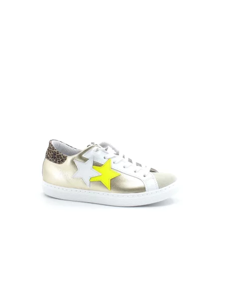 Sneakersy 2star skórzane retro żółte