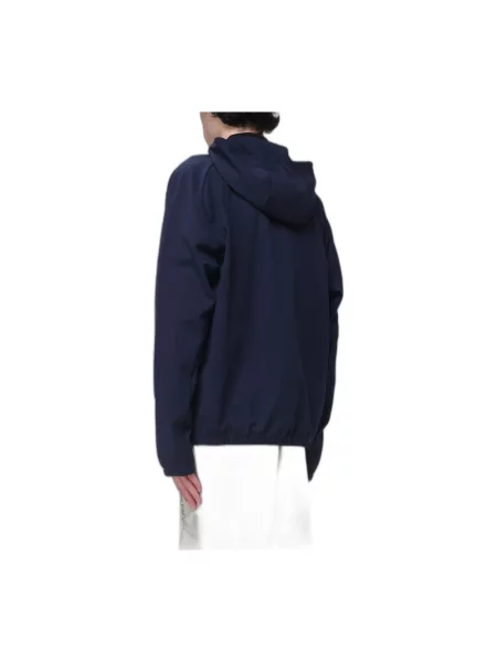 Kurtka Emporio Armani Ea7 z kapturem niebieska