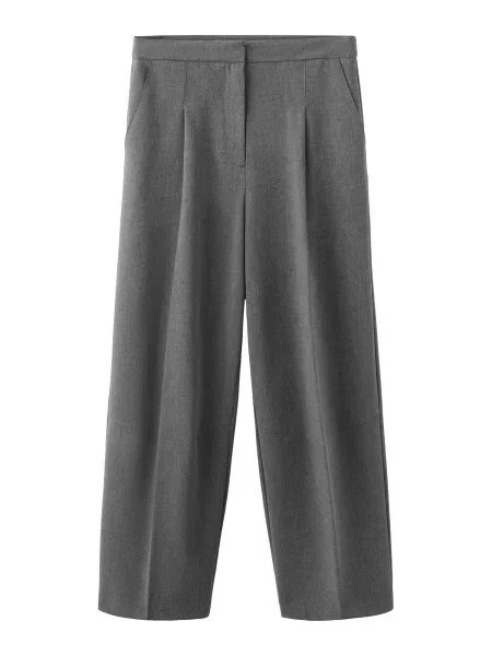 MANGO Pantaloni cutați amestecat gri