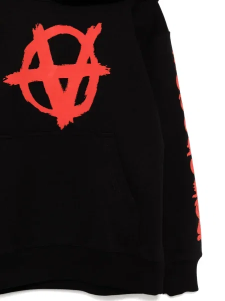 Bluza z kapturem dziecięca Vetements czarna