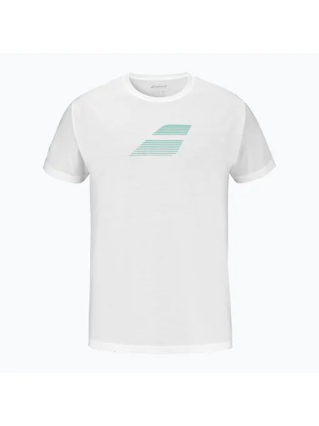 Мъжка тениска Babolat Exercise Big Flag white/white бяло