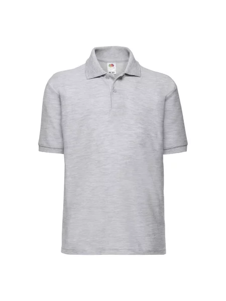 Tricou polo copii Fruit Of The Loom gri