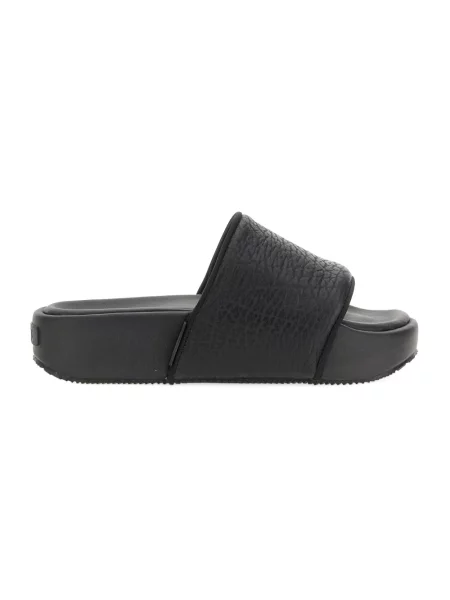 Klapki Y-3 skórzane czarne