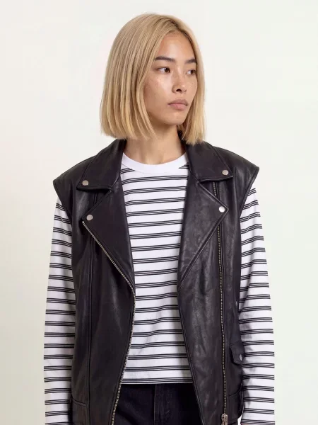 Levi's® Tričko S Dlouhým Rukávem Paloma / černá bílá
