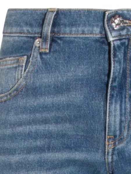 Pantaloni Blumarine zdrențuiți albastru