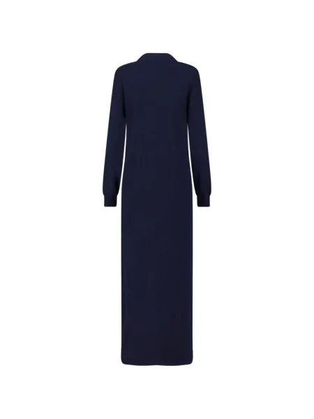 Rochie maxi Malo din cașmir albastru