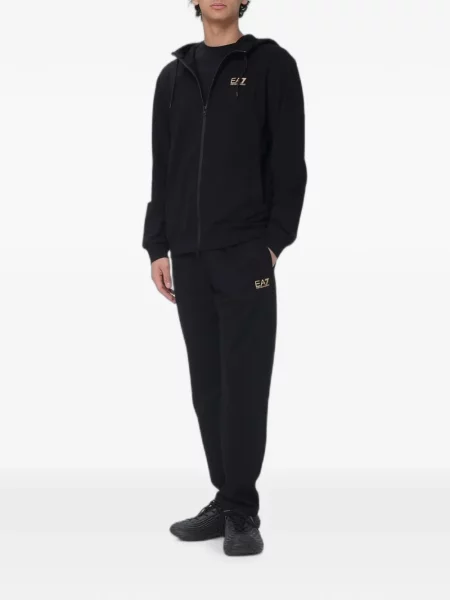 Бягане панталон Ea7 Emporio Armani с принт черно