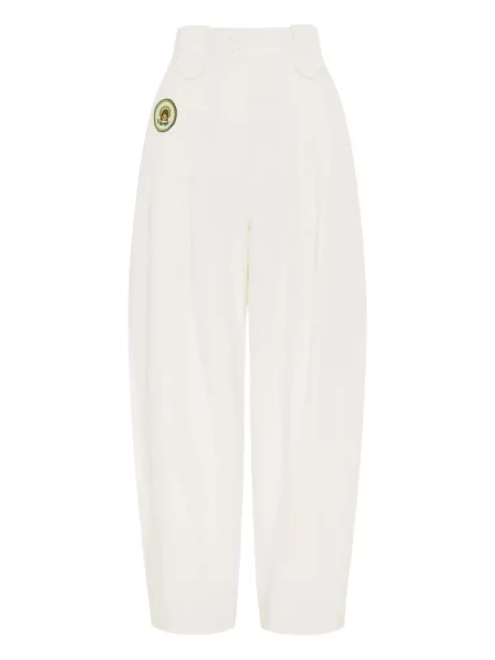 Plisirane hlače Alemais bijela