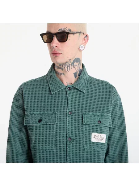 Cămașă Brain Dead Waffle Button Front Shirt Pin L