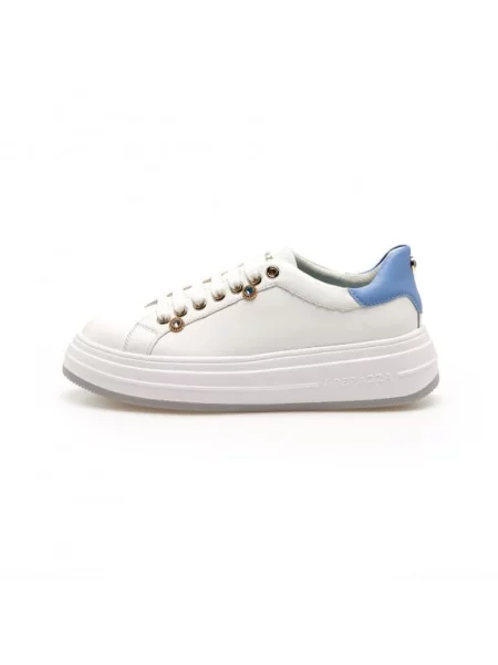 Sneakersy Apepazza skórzane na platformie białe