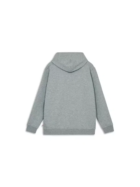 Bluza z kapturem LEGO z tłoczonym logo jasnoszara szara
