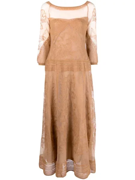 Rochie Alberta Ferretti cu broderie plasă