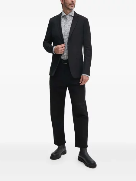 Cămașă Joop! cu model floral cu imagine gri