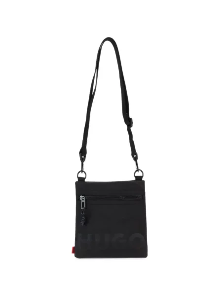 Geantă crossbody Hugo cu imagine negru