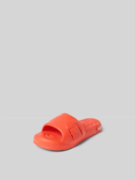 Klapki z nadrukiem z logo Kenzo pomarańczowe