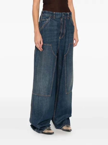 Pantaloni Maison Margiela albastru