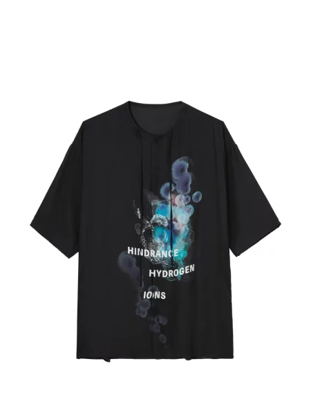 Cămașă Yohji Yamamoto cu imagine negru