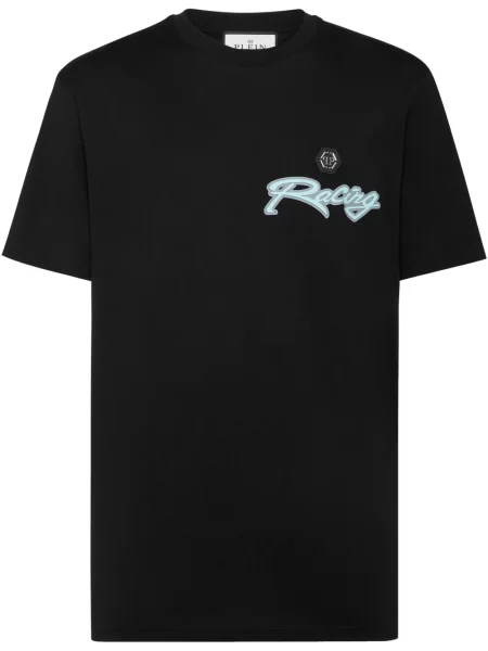 Tricou Philipp Plein cu dungi negru