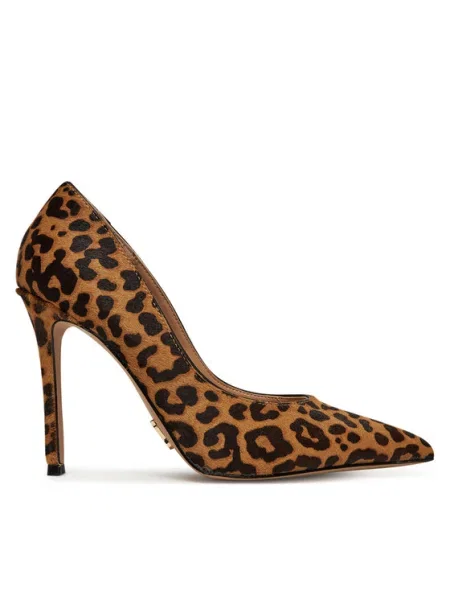 Велурени обувки с тънък Steve Madden Evelyn-A кафяво