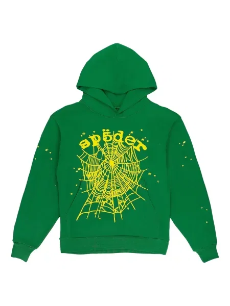 Hanorac cu glugă Sp5der verde