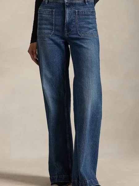 Polo Ralph Lauren Džínsy Bootcut Fit modrá