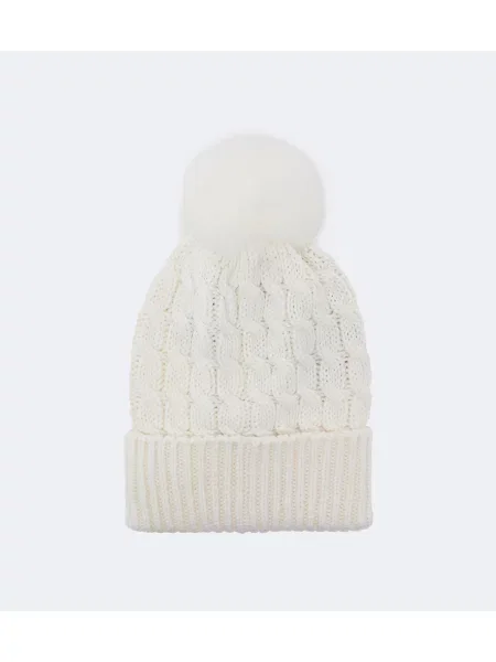 Căciulă Moncler Grenoble de lână alb