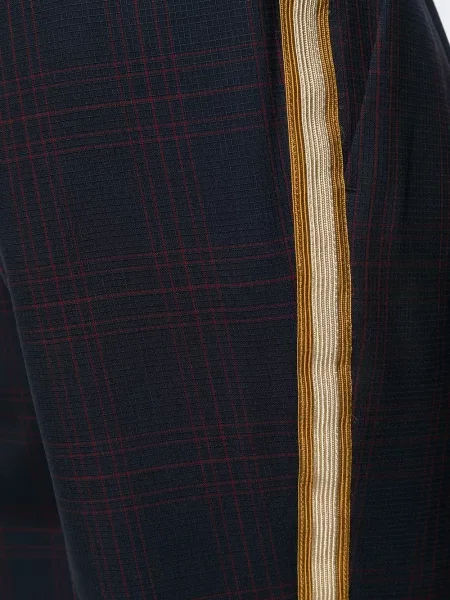 Pantaloni Calvin Klein în carouri albastru