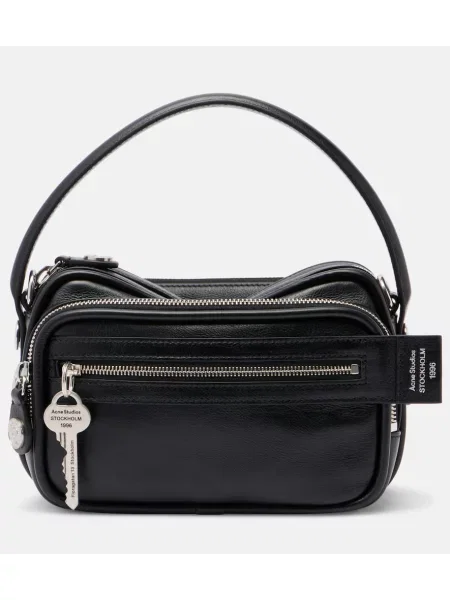 Geanta de piele Acne Studios din piele negru