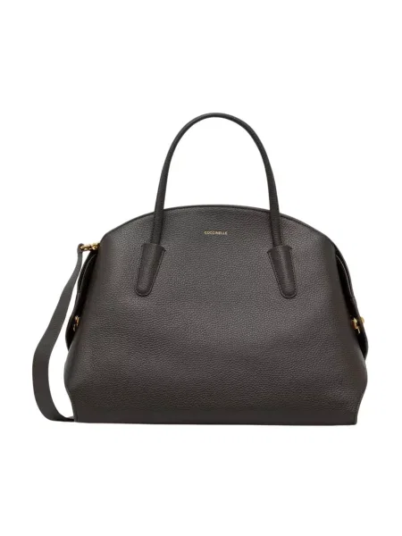 Coccinelle torebka shopper skórzana zielona